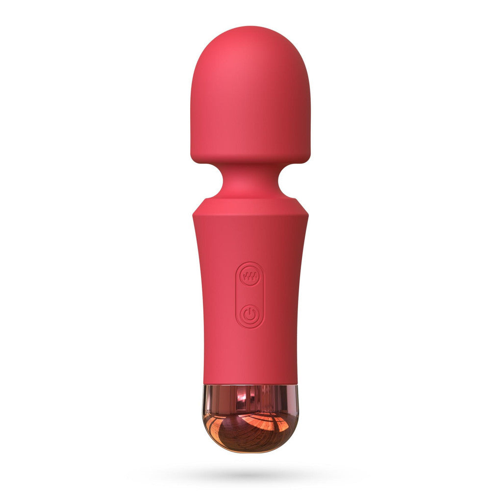 Crushious Wand Massager 10 Vibration Levels Usb Charging 12.5 Cm Terracotta