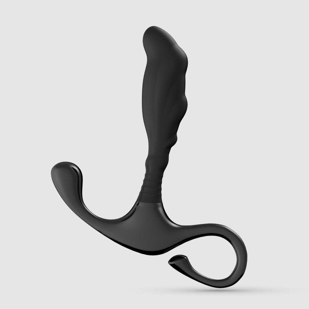 Crushious Prostate Stimulator Silicone Waterproof Secure Grip 10.5 Cm Black