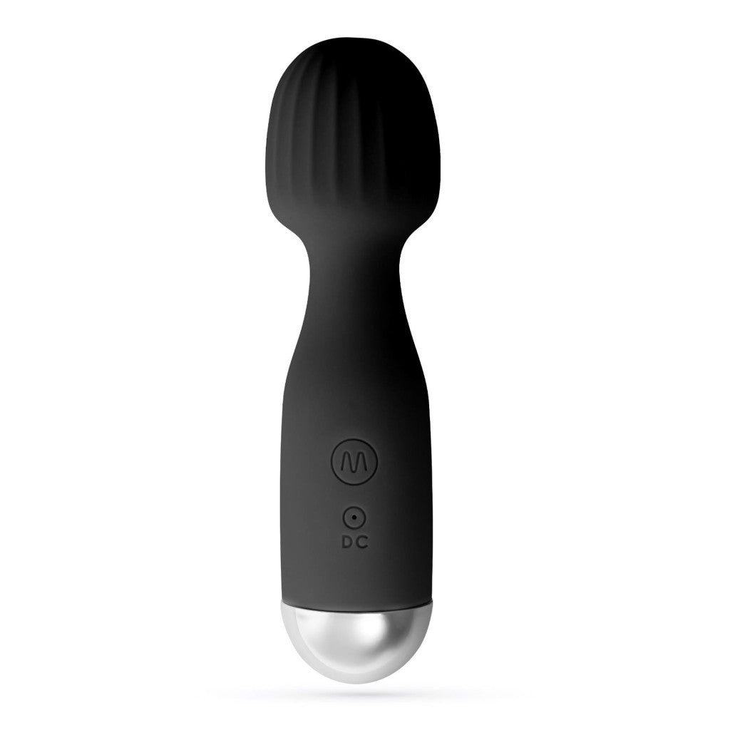 Crushious Wand Vibrator 10 Modes Usb Charging Waterproof 15 Cm Black