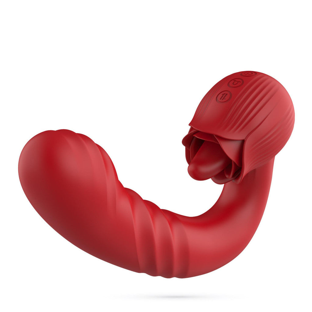Crushious Vibrator Thruster Vibrating 16 Cm Pink