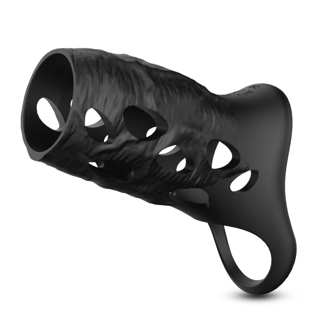 Crushious Vibrating Penis Ring 9 Modes Silicone 12 Cm Black