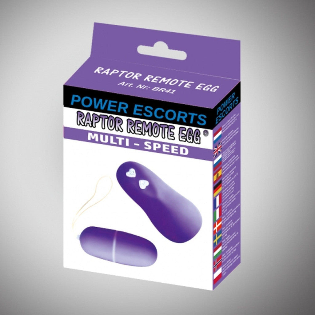 Raptor Vibrating Egg Remote Control 36 Programs Violet Powder Purple