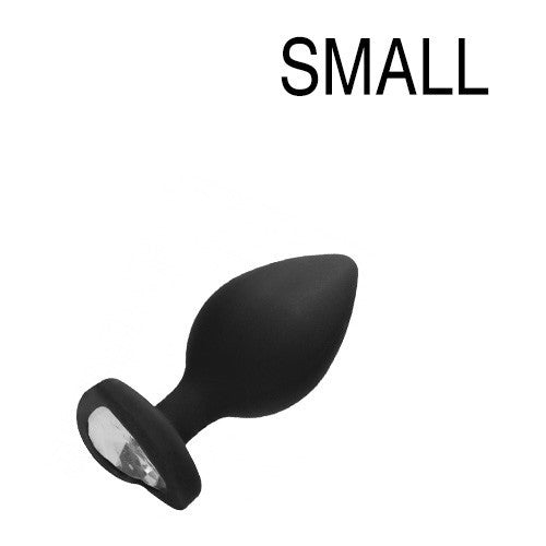 Diamond Heart – Premium Anal Accessory Black