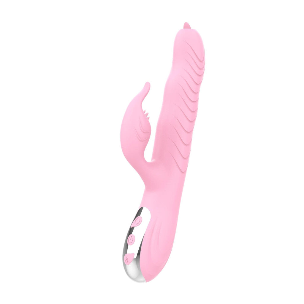 Vibrator Arlene Vibrating Rotating Heatable Usb Charging Pink