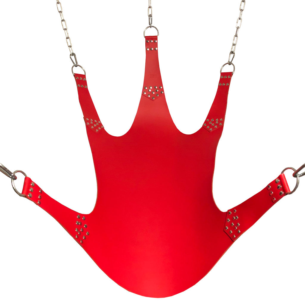 Five-point Leather Pendant – Sensual Indulgence In Red