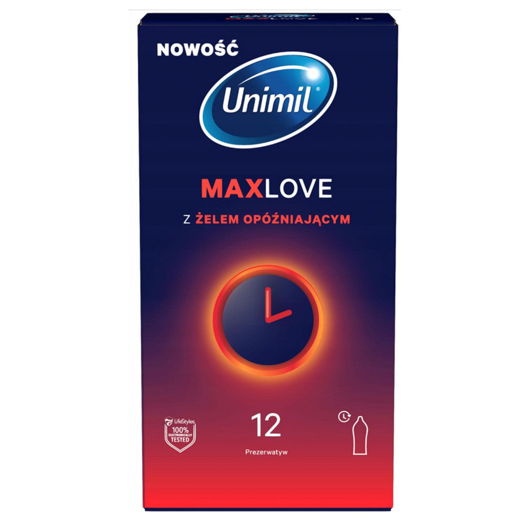 Unimil Max Love Time Control Condoms 12 Pcs