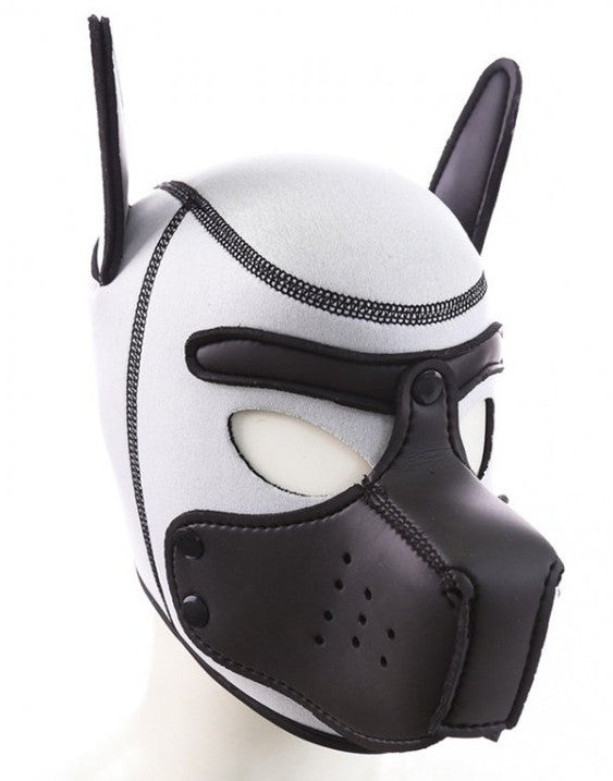 Black Mouth Dog Hood Blanc – Stylish Dog Headgear