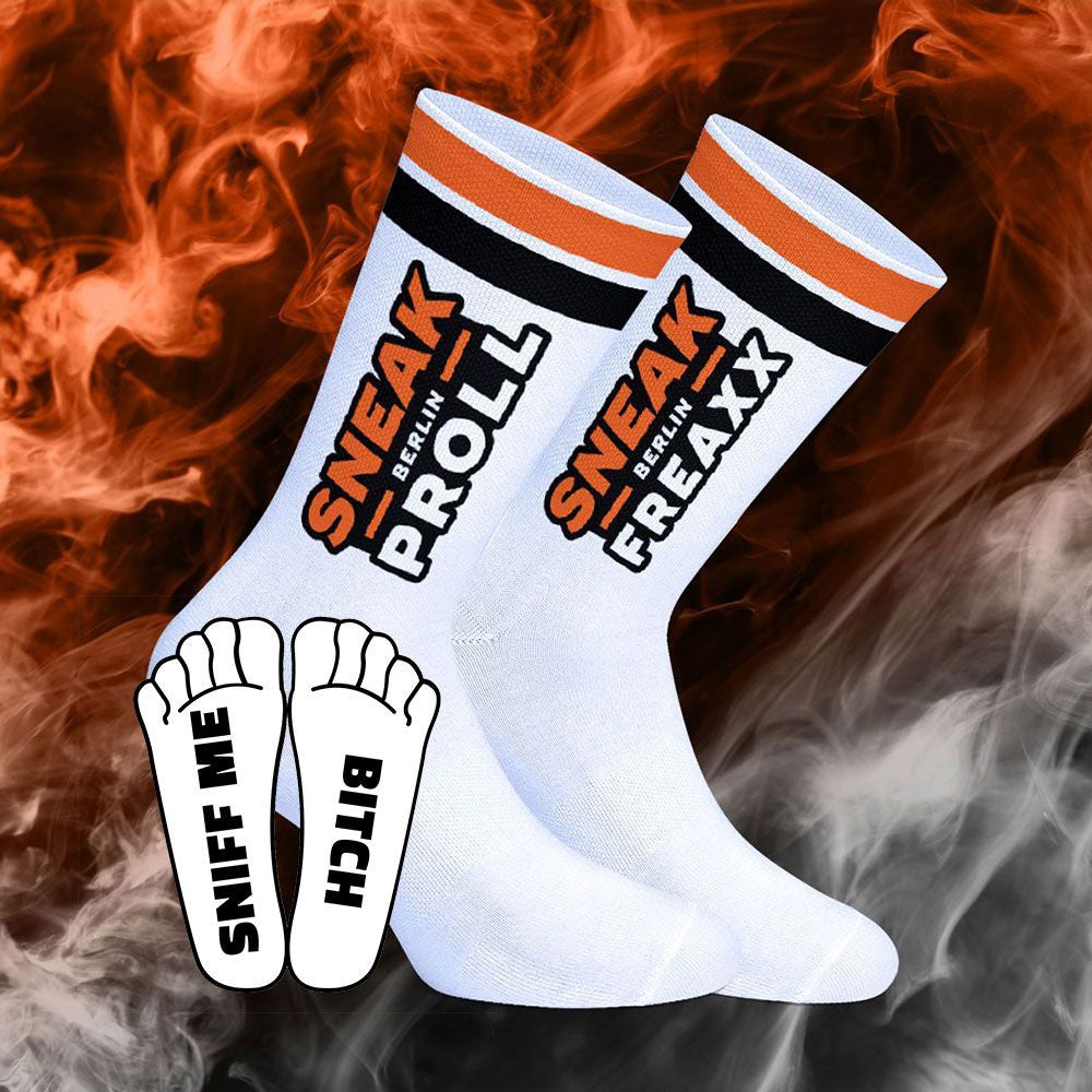 Sneak Berlin – Premium Black And Orange Socks