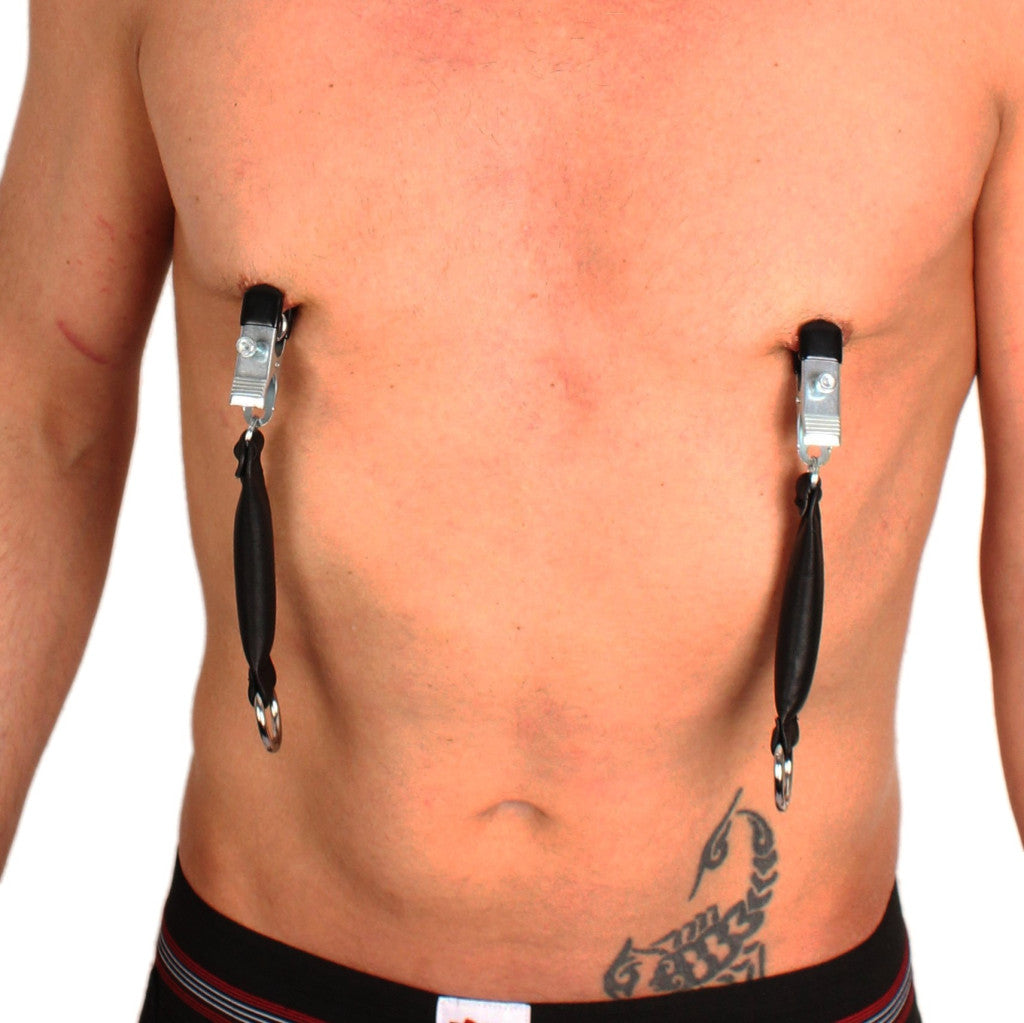 Leather Weighted Nipple Clamps – 80g X 2 Pcs