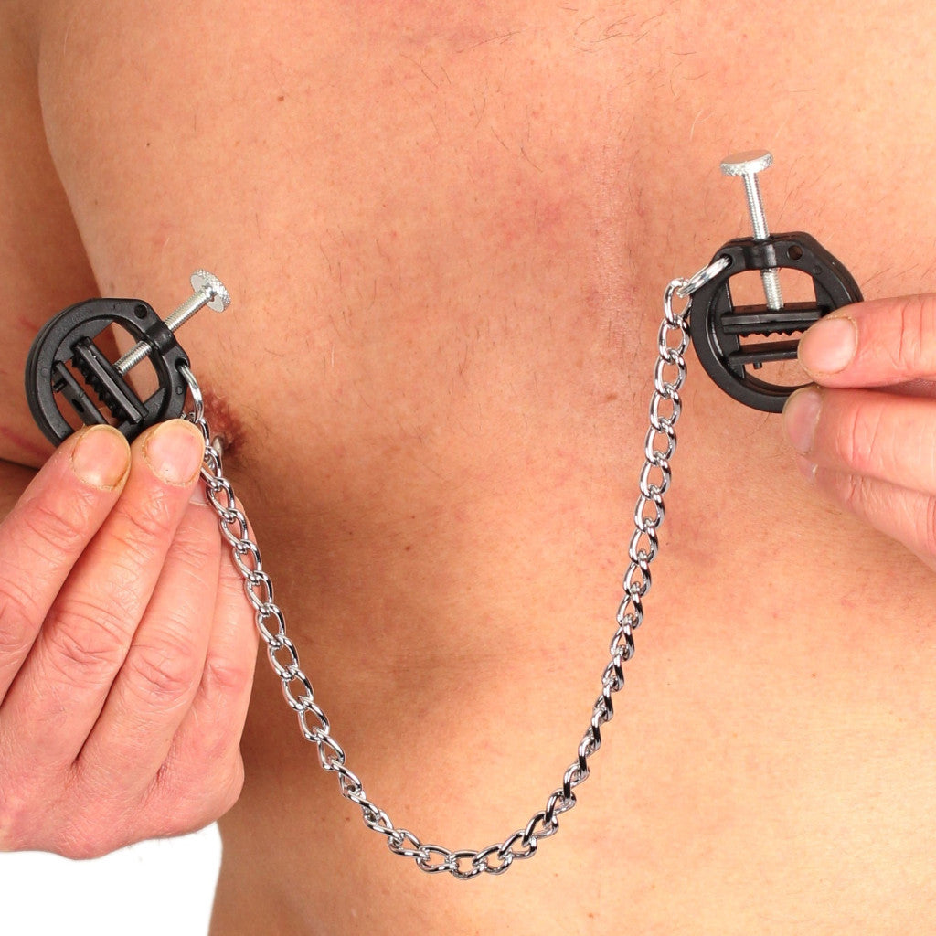 Pvc Breast Clip With Chain – Stylish Pleasure In Premium Quality