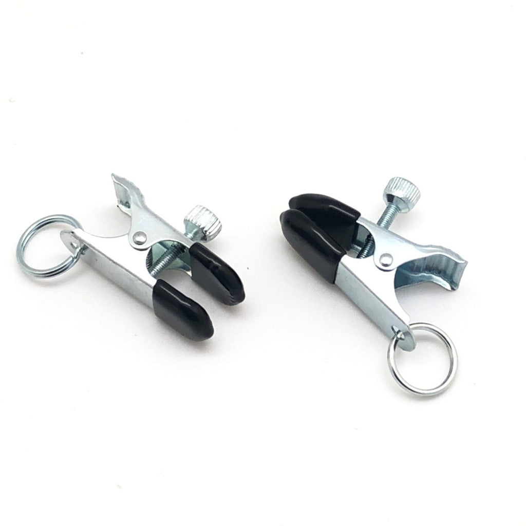 Metal Nipple Clamps - Sensual Stimulating Pair 4 Cm