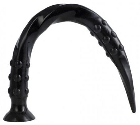 Dildo Black – Premium Device With Pointed Screw 40 X 3 Cm