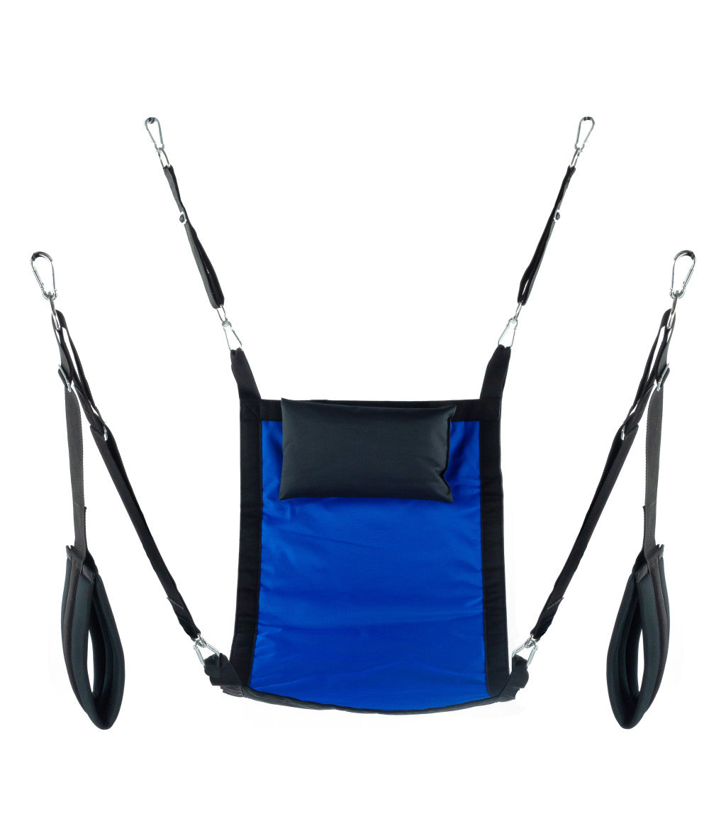 Rectangle Fabric Sling - All-over Blue Cotton Sling