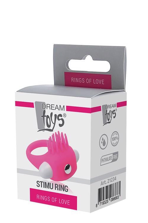 Rings Of Love Penis Ring Vibrating Silicone 27 Mm Pink