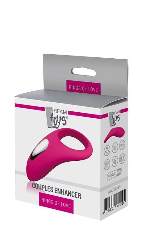 Rings Of Love Penis Ring Vibrating Erection And Time Extender Pink