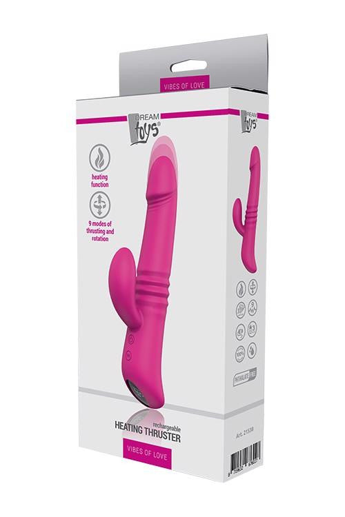 Vibes Of Love Vibrator Vibrating Rotating Heated 9 Modes Magenta