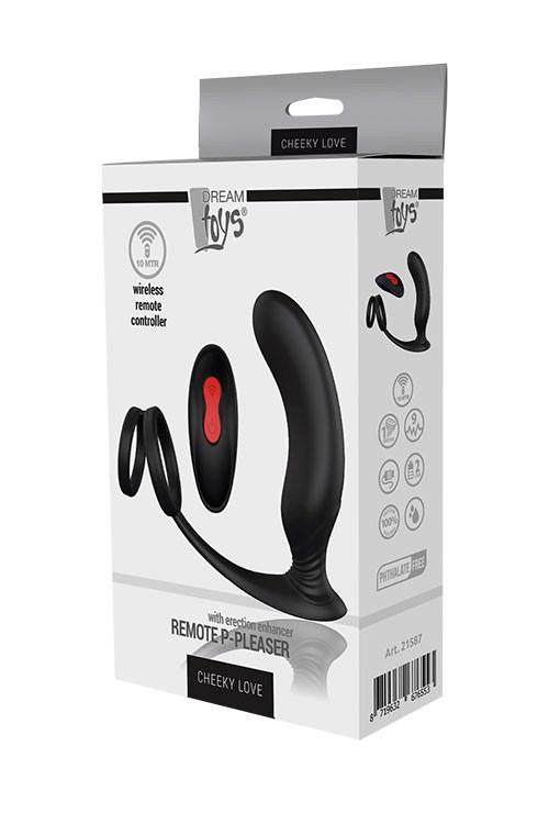 Cheeky Love Prostate Stimulator Vibrating Remote Control Erection Enhancer Black