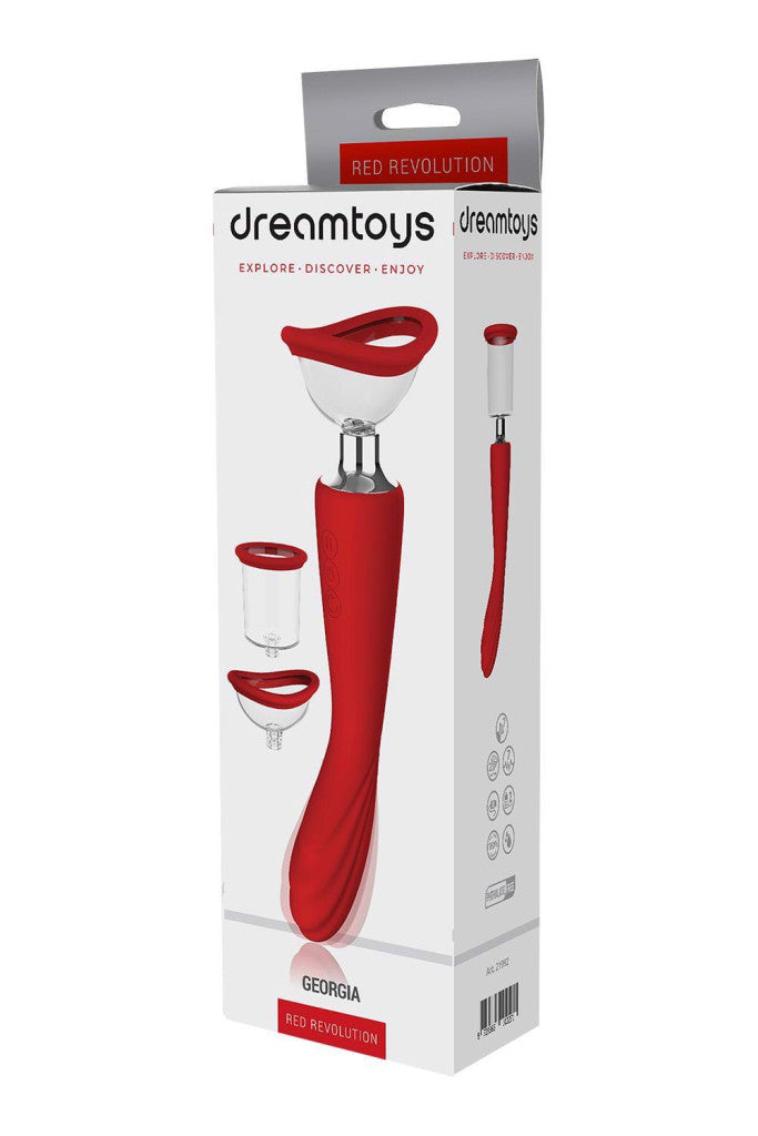 Red Revolution Vibrator Suction Function G-spot Massager 7 Vibration Levels Black