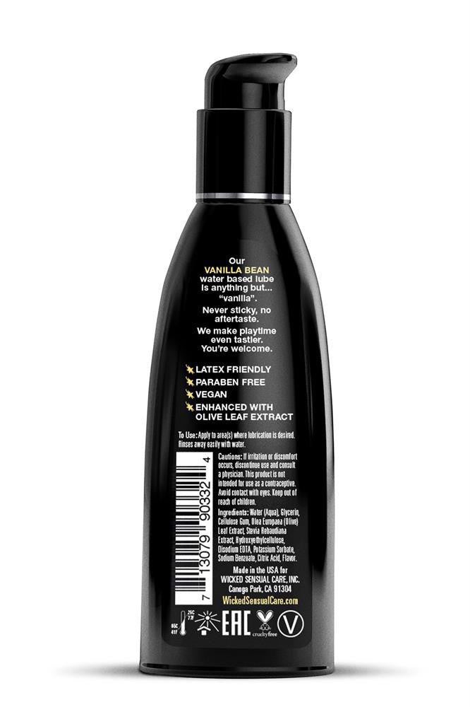 Wicked Aqua Vanilla Flavored Lubricant 60ml