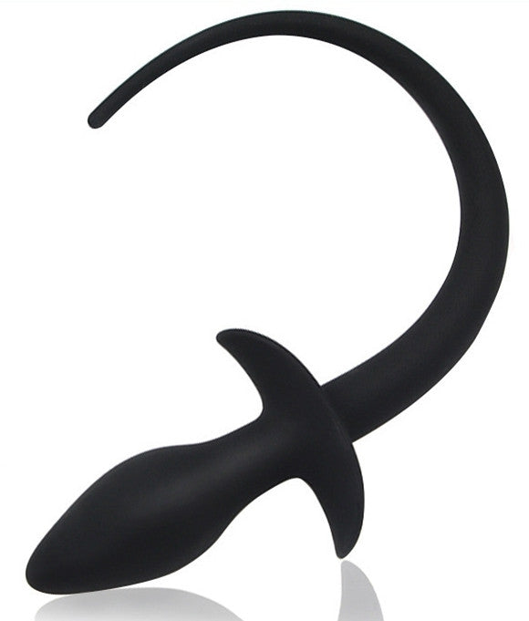 Silicone Dog Tail Plug – 7.5 X 3.1 Cm Black