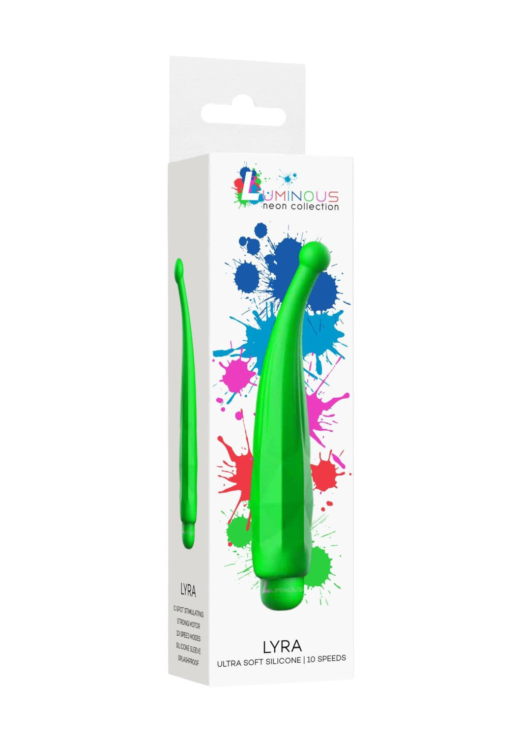 Lyra Vibrator 10 Speeds Spill-proof Abs Green 24 Mm