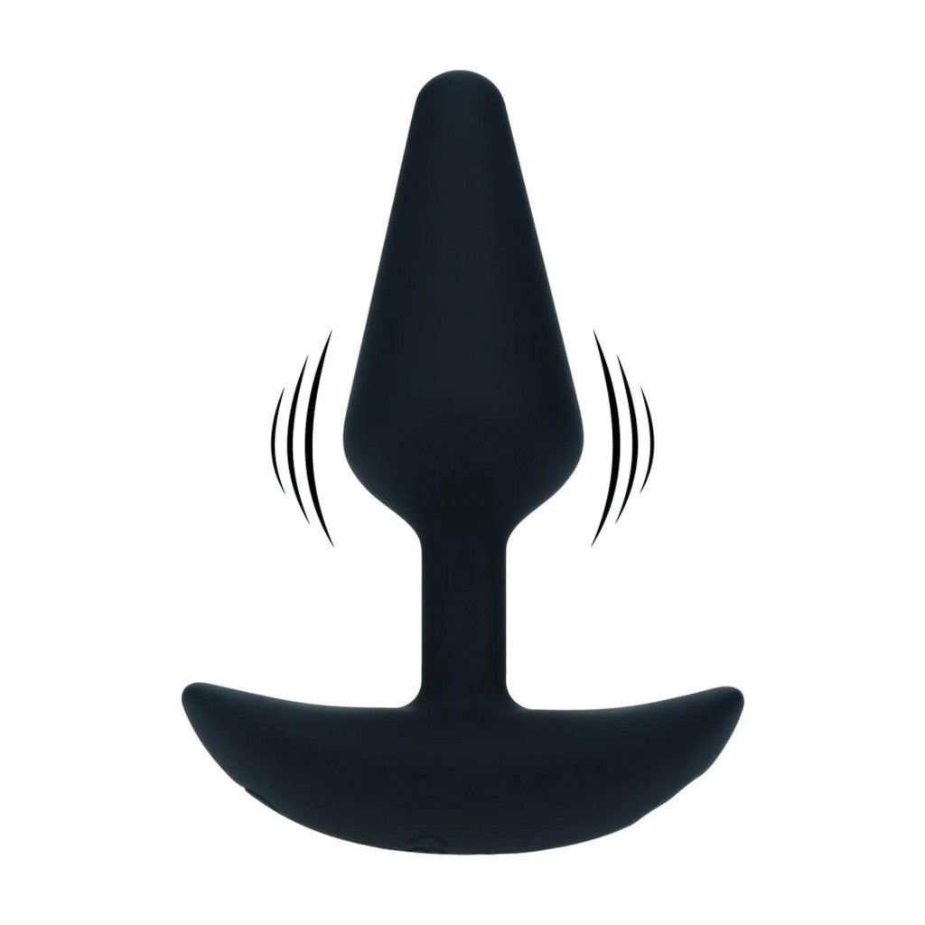 Classic Silicone Anal Dildo S Black