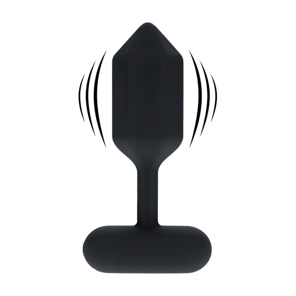 Silicone Hexagonal Anal Dildo M Black