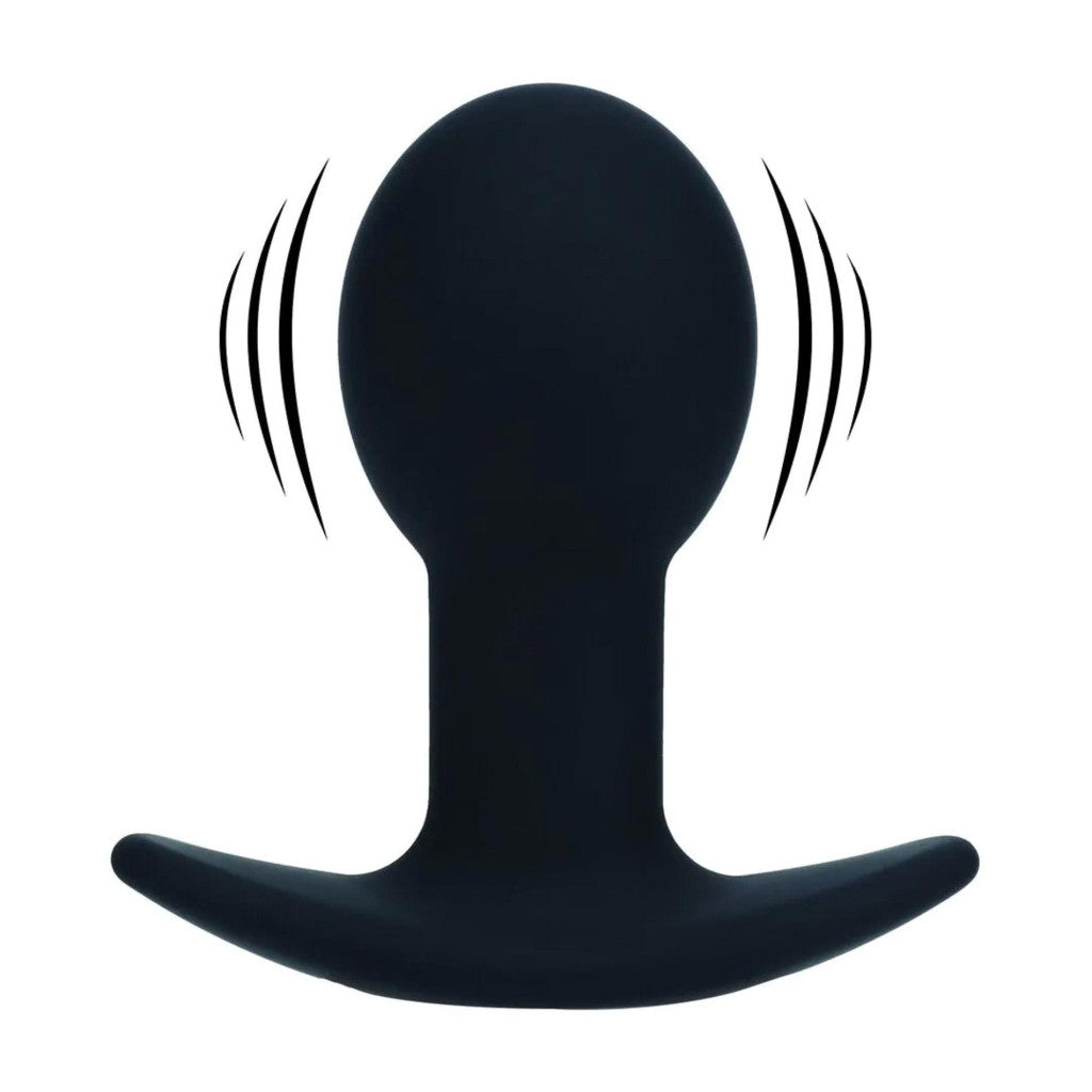 Black Silicone Anal Dildo With A Ball