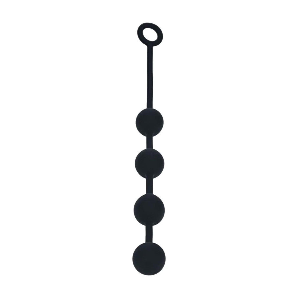 Silicone Anal Beads L 40mm Black