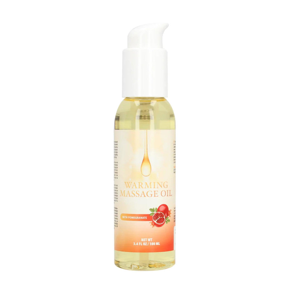 Massage Oil Warming Effect Pomegranate Scent 100 Ml