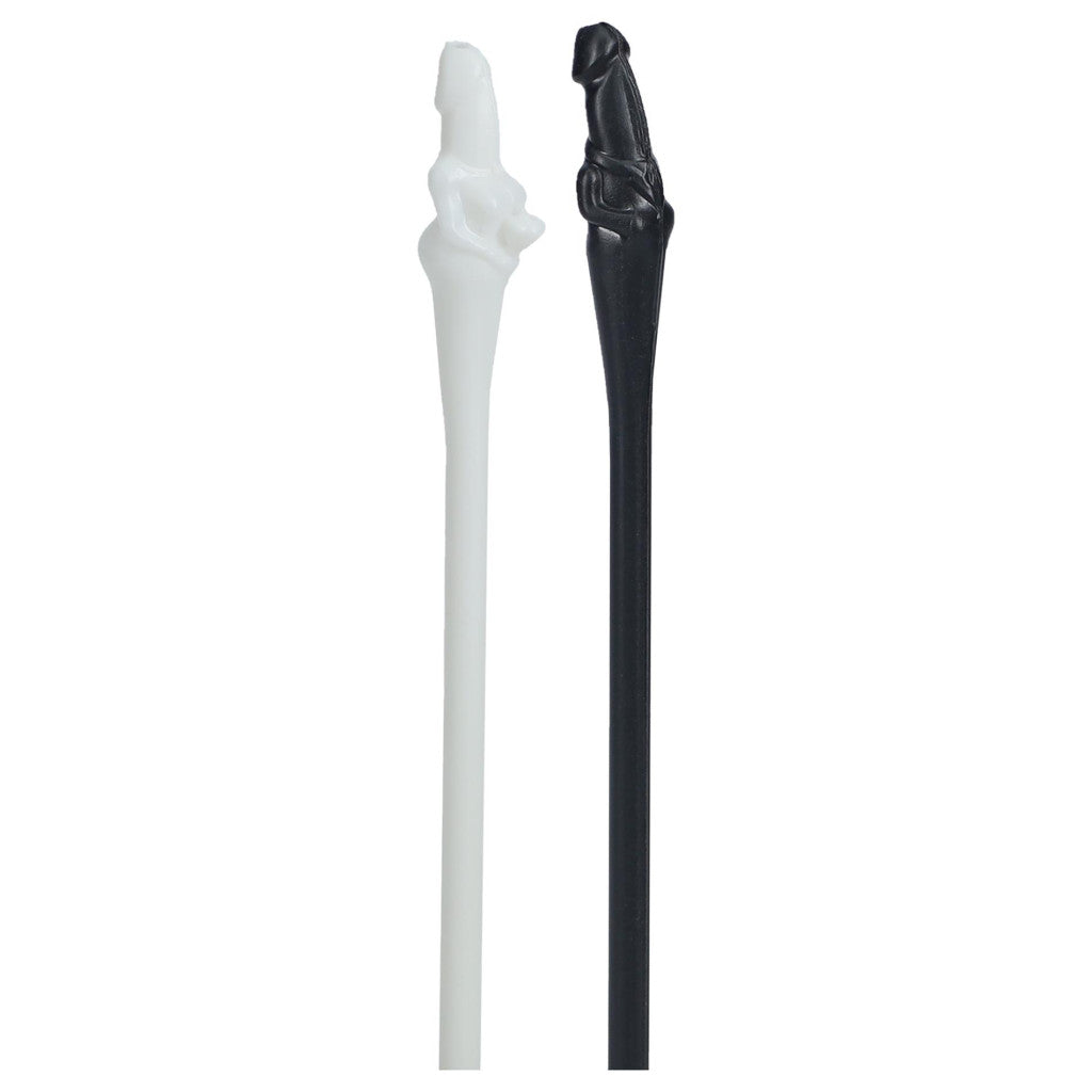 Pair Of Straws Black And White