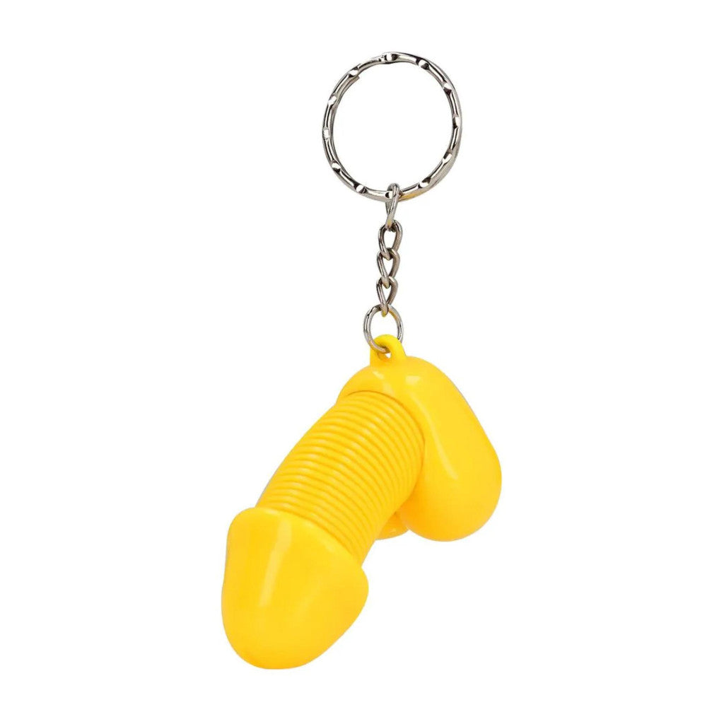 Super Dicky Keychain Cheerful Design Yellow