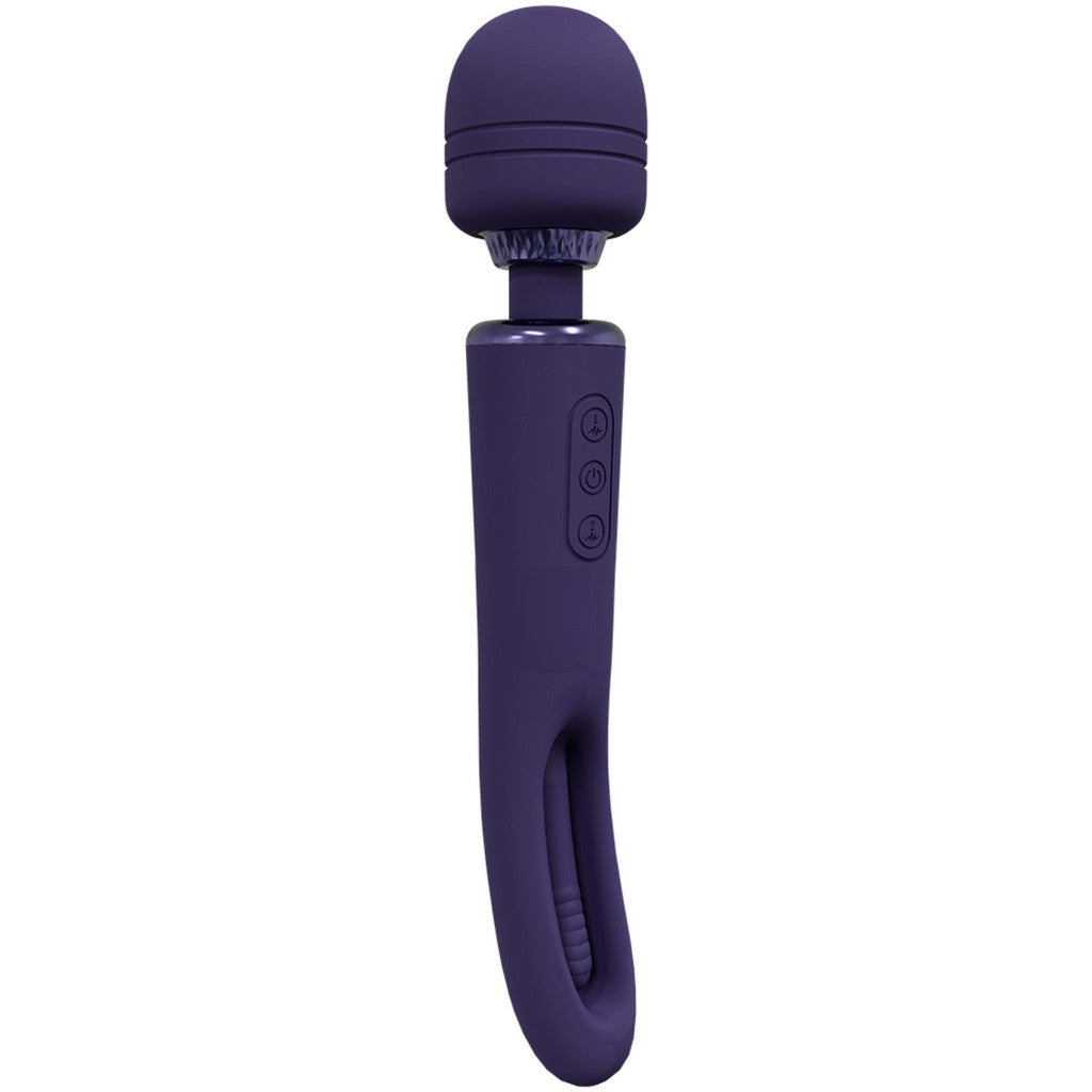 Vive Vibrator Dual Motor 10 Speeds Usb Charging Waterproof Purple 25 Cm
