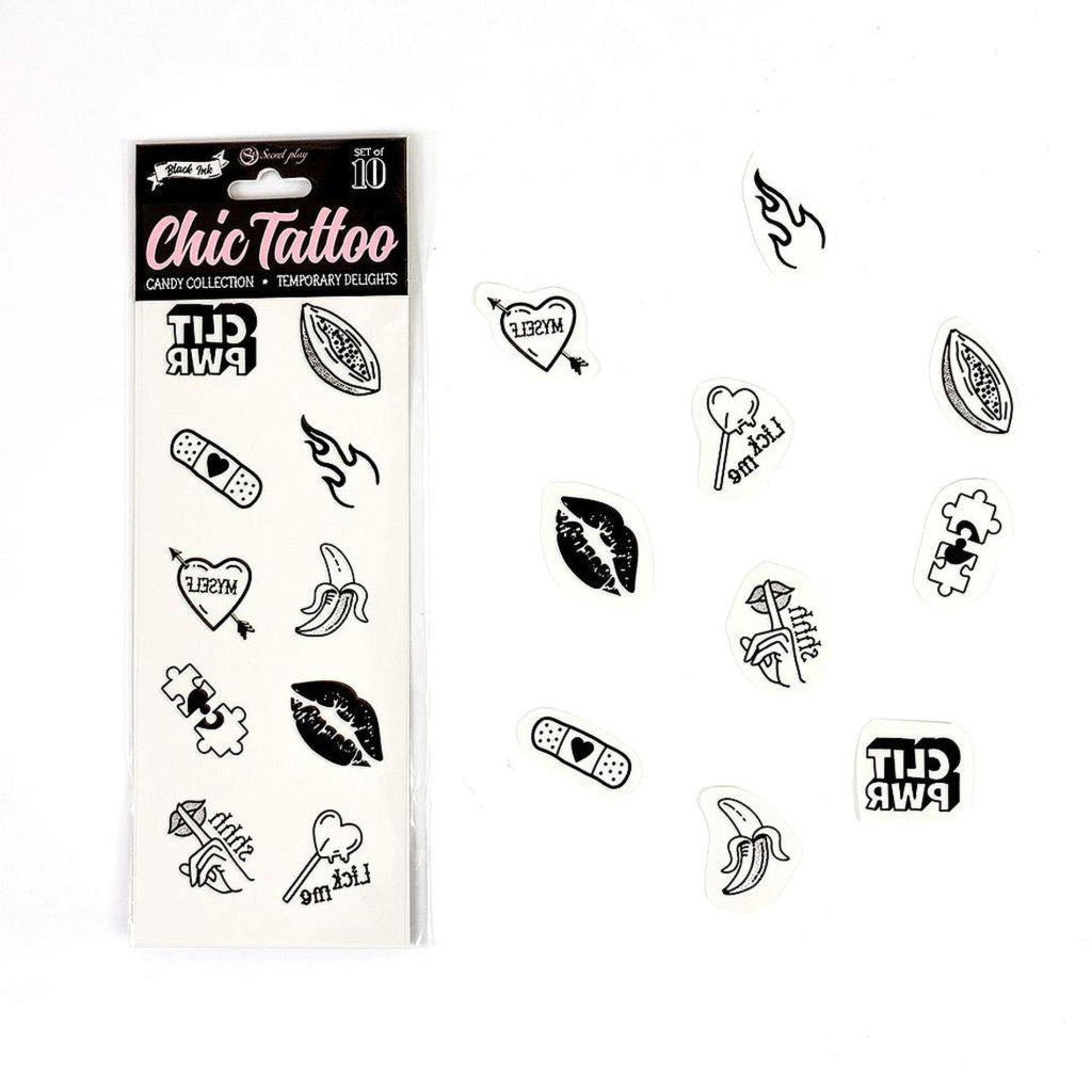 Secret Play – Temporary Tattoo 10 Pcs