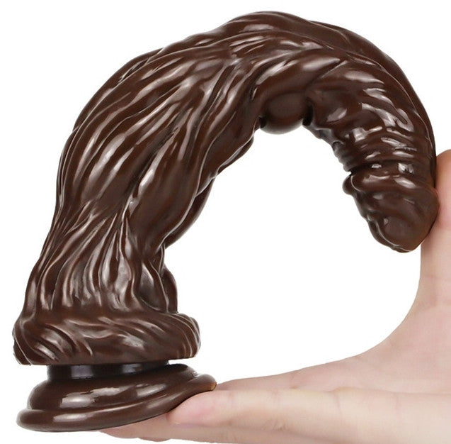Monster Ash - Premium 24 Cm Brown Dildo