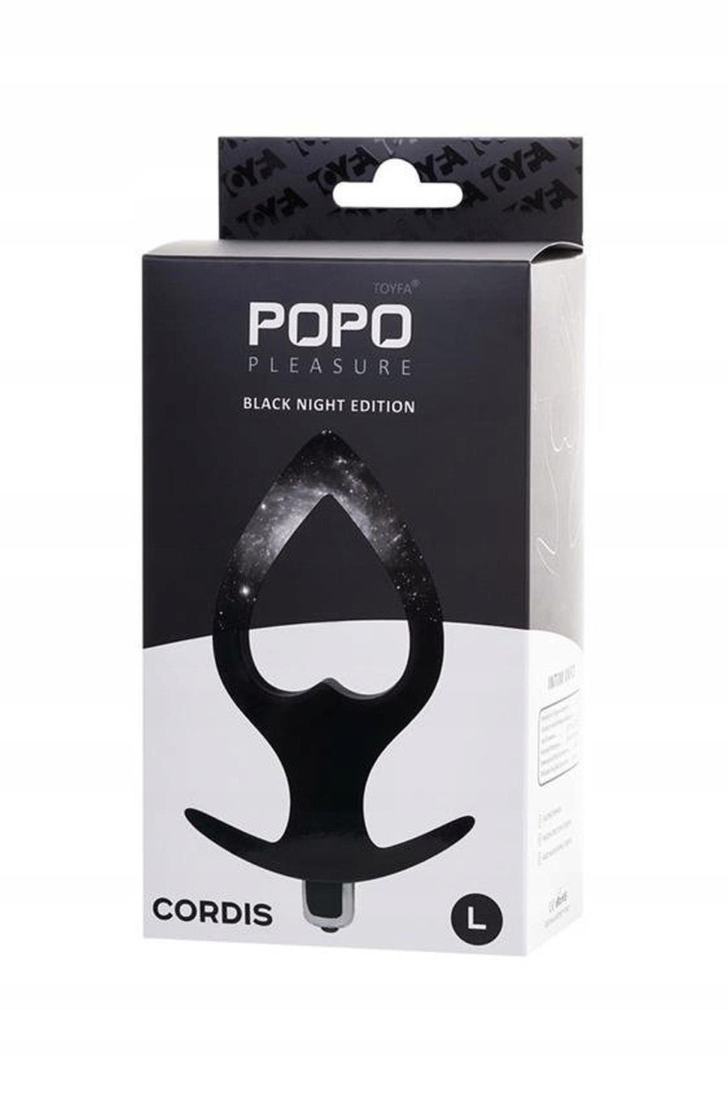 Toyfa Cordis L Anal Dildo With Vibration Black