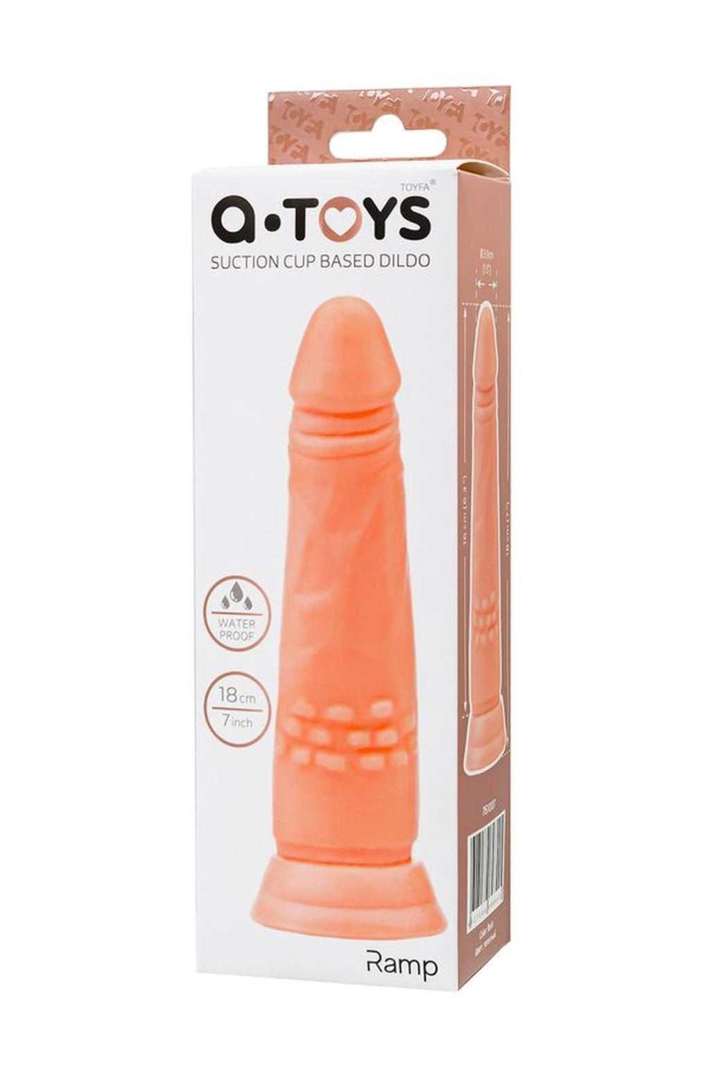 A-toys Dildo Realistic With Suction Cup 16.8 Cm Flesh Color