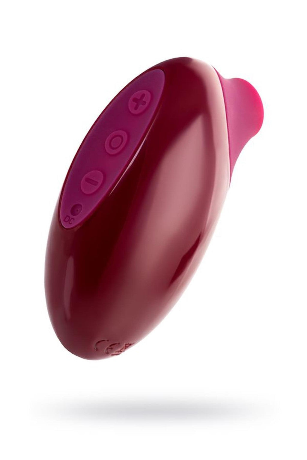 A-toys Vibrator Vacuum Stimulation 10 Modes Usb Charging Burgundy 9.8 Cm