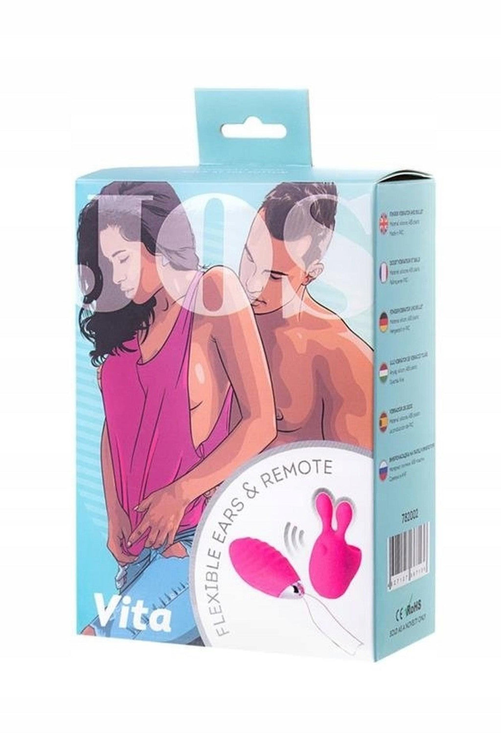 Jos Vita Vibrating Finger Egg And Additional Precise Stimulation 8.5 Cm And 8 Cm Pink Silicone
