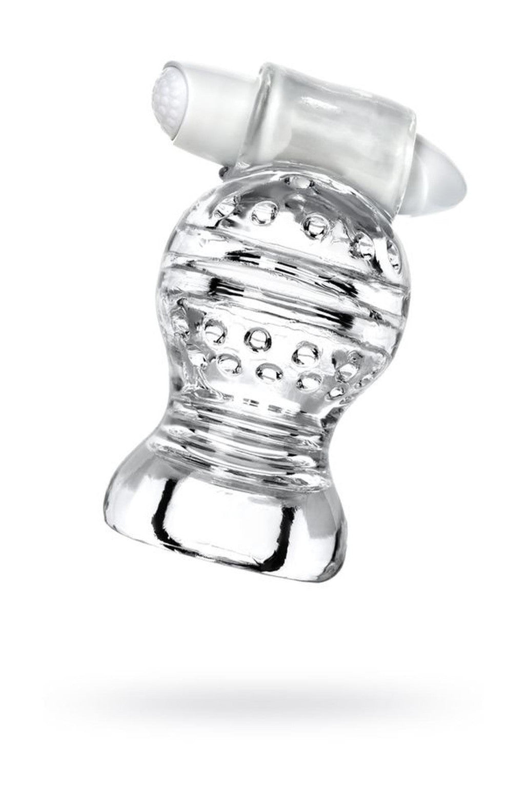 Lingam Shakti Vibrating Masturbator Transparent Tpe 9 Cm