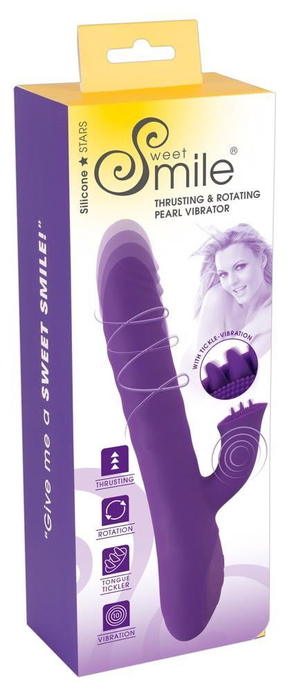 Vibrator With Shortening And Rotating Function 24.7 Cm Red