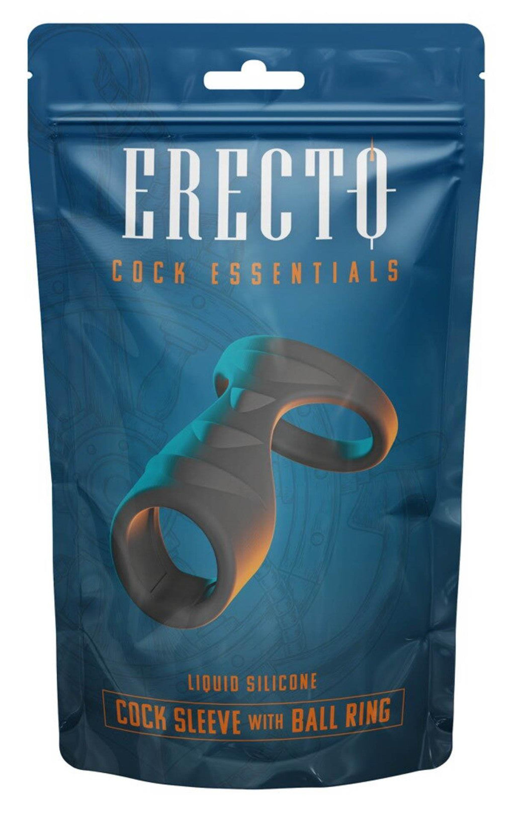 Erecto Penis Cuff And Ball Ring 8 Cm Liquid Silicone