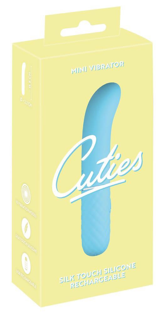 Cuties Mini Vibrator 10 Modes G-spot Stimulating Usb Charging 11.8 Cm Blue