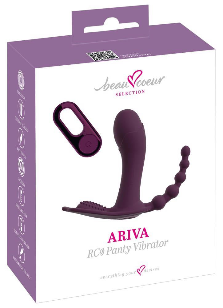 Beau Coeur Vibrator Three-motor 10 Modes Remote Control 11.7 Cm Black