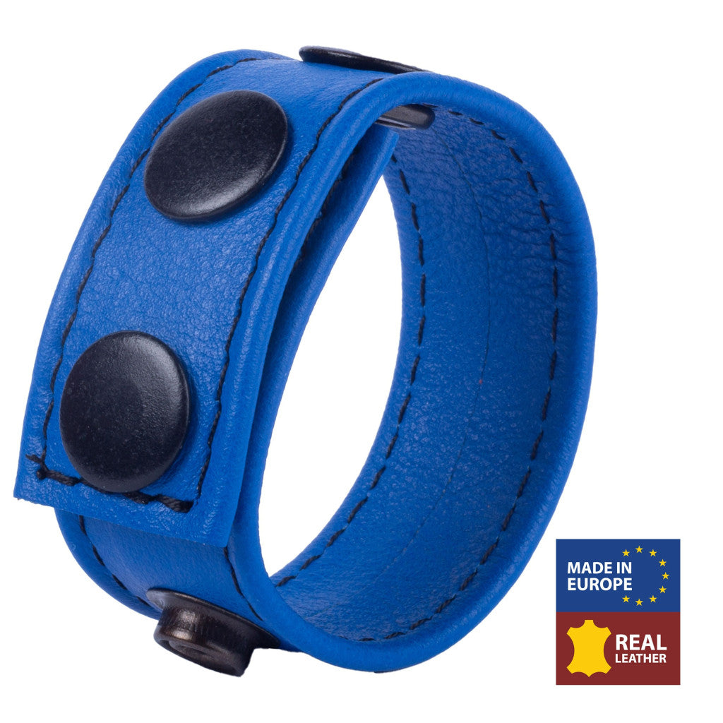 Cocky Blue – Leather Penis Ring