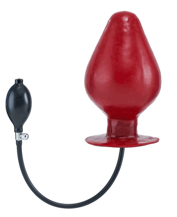 Vortex Xl – Inflatable Latex Anal Plug 20.5 X 12 Cm Red