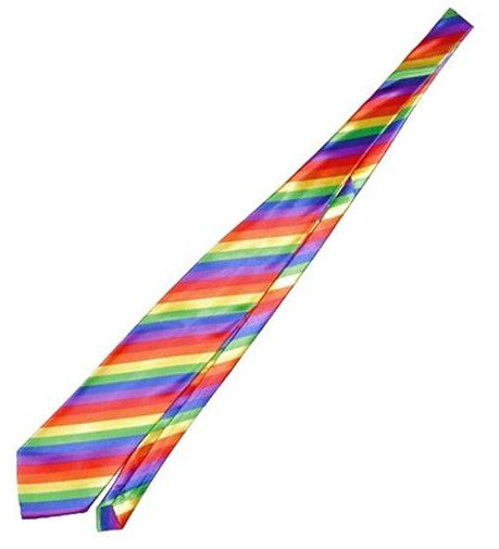 Rainbow Striped Elastic Tie 35 Cm