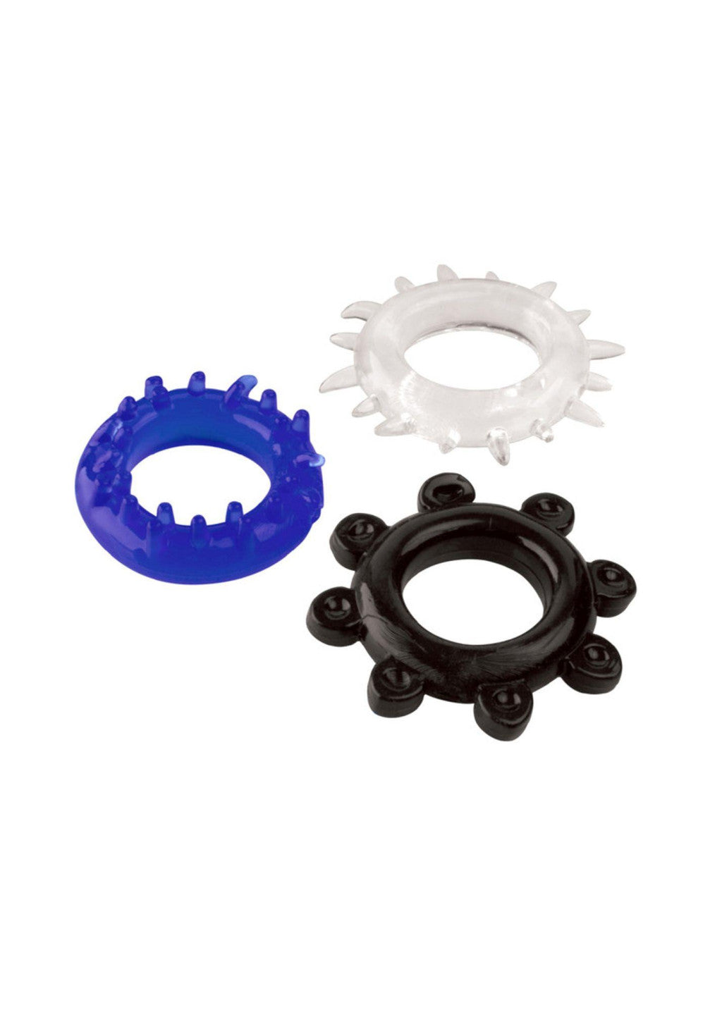 Penis Ring Set Silicone Stretchable Multi-size Colorful