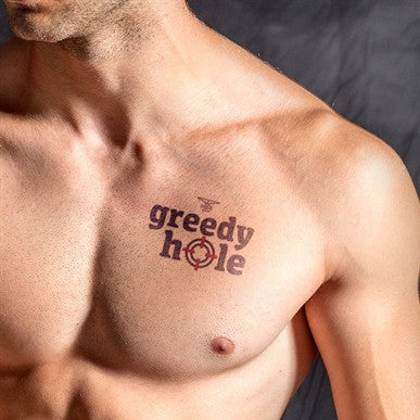 Ephemeral Tattoo – Greedy Hole 10x10 Cm - Sensual Tattoo