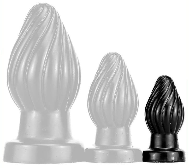 Spiral Plug S - Curved Anal Accessory 7x3.5 Cm Black